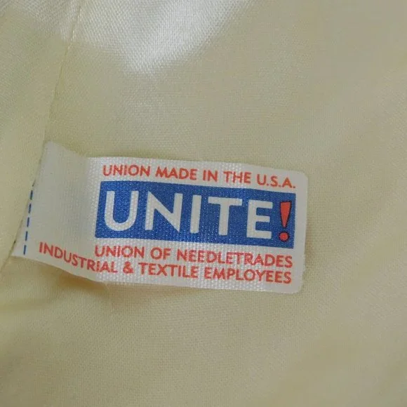 Fleurette Women Ivory Long Lined Coat 4 Piece Button Collared Vintage USA FLAW - Picture 12 of 12